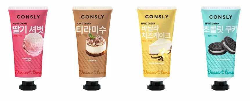 CONSLY Dessert Time Strawberry Sorbet Hand Cream | 100 ml / 3.38 fl oz
