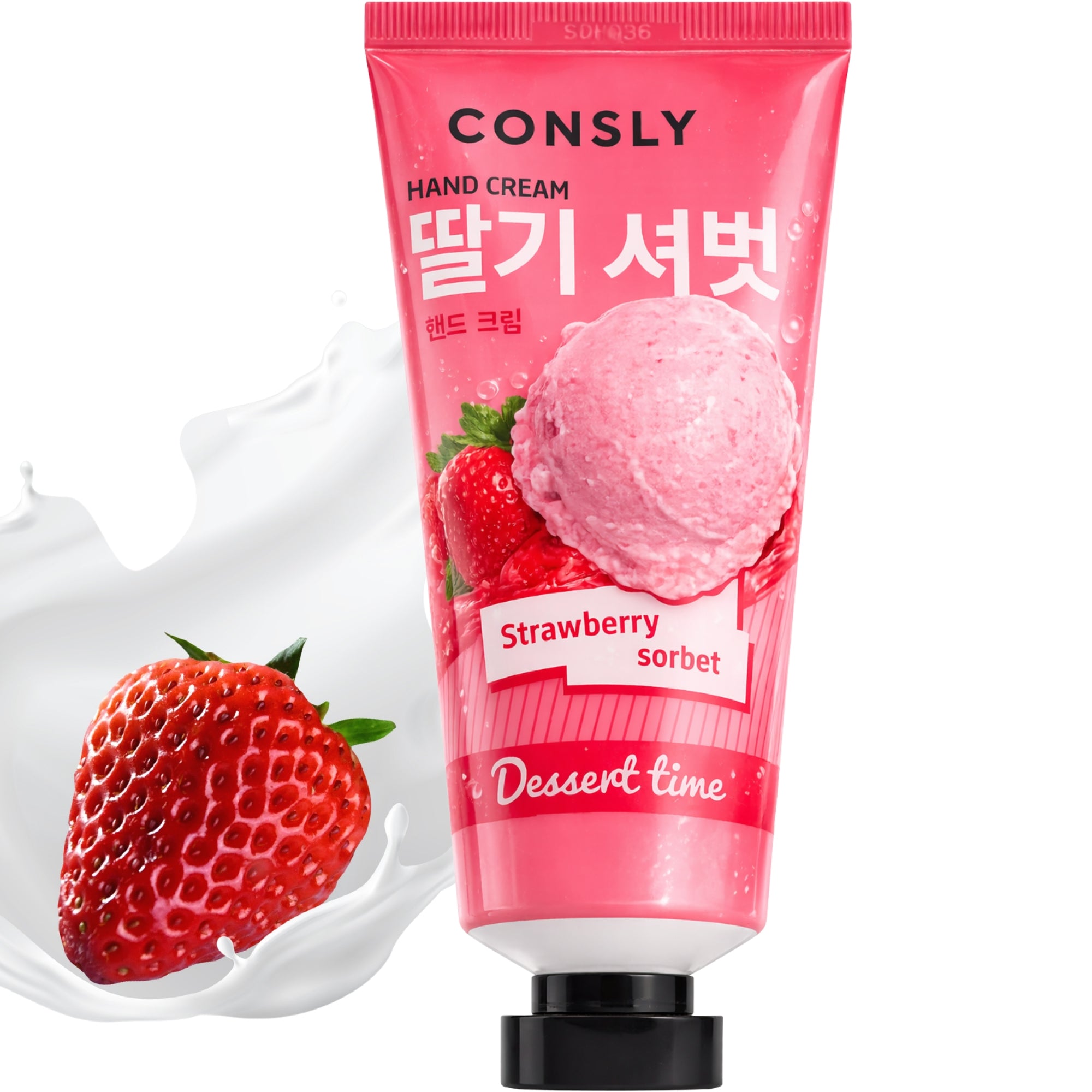 CONSLY Dessert Time Strawberry Sorbet Hand Cream | 100 ml / 3.38 fl oz