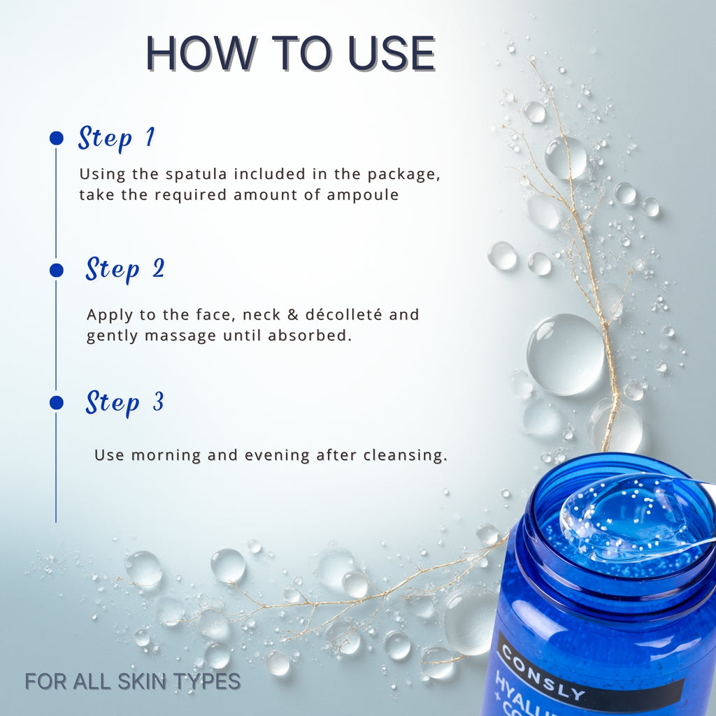 CONSLY Hyaluron + Collagen All-In-One Ampoule | 8.45 fl oz