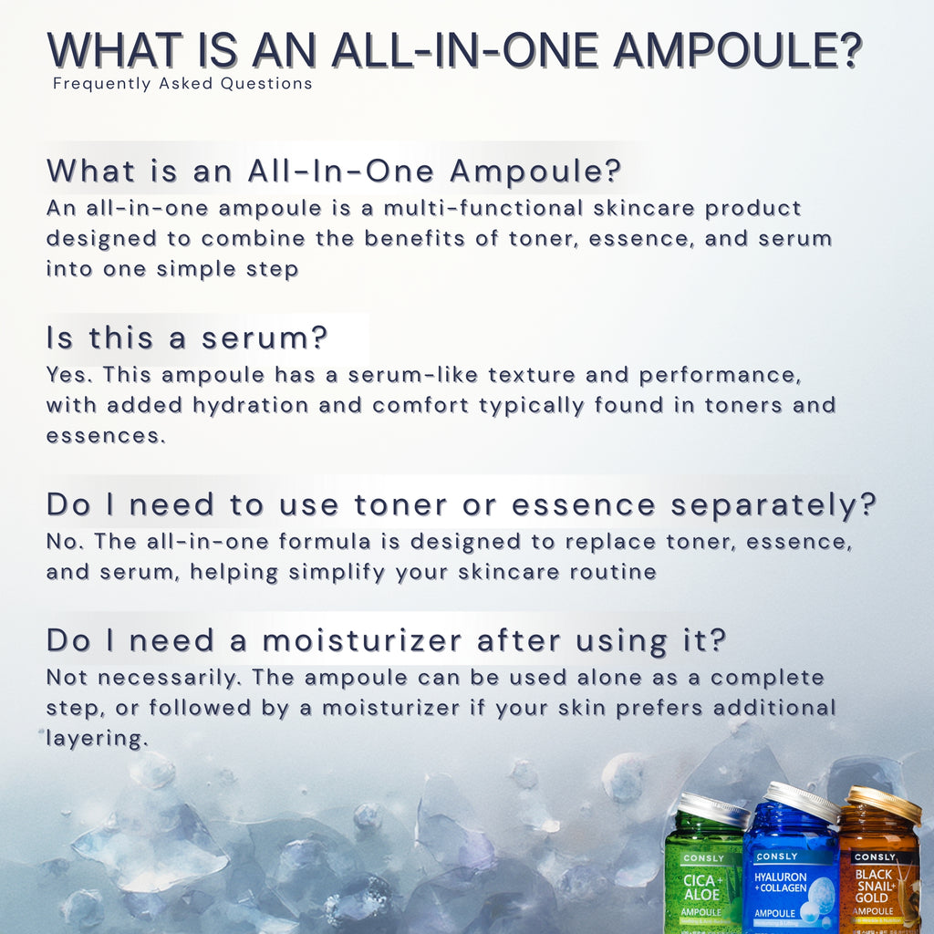 CONSLY Hyaluron + Collagen All-In-One Ampoule | 8.45 fl oz