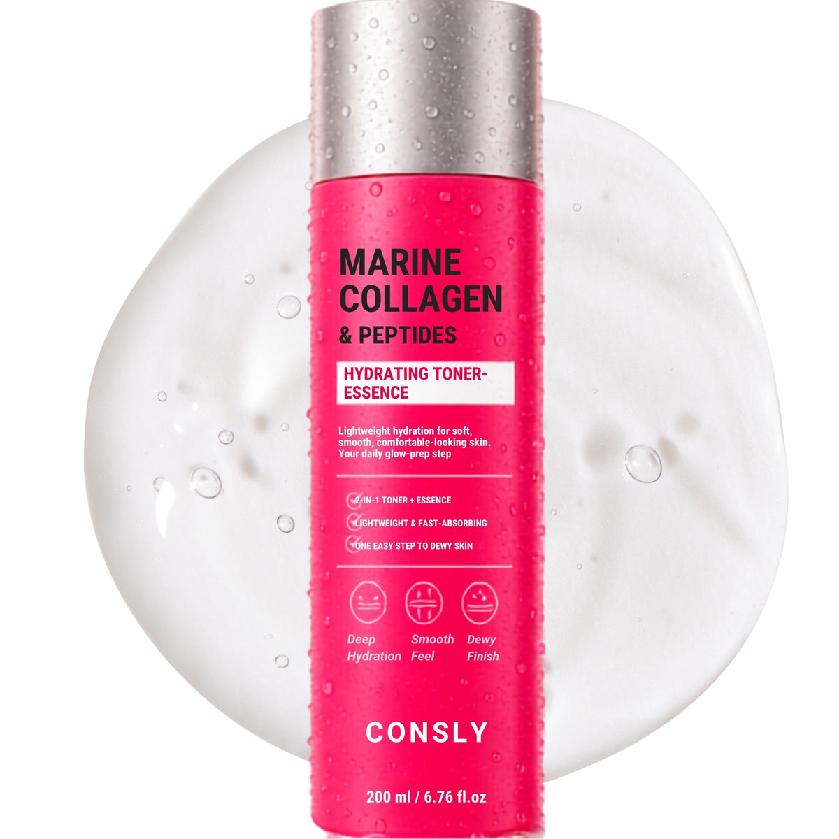 CONSLY Marine Collagen & Peptides Toner Essence | 200 ml / 6.76 fl oz