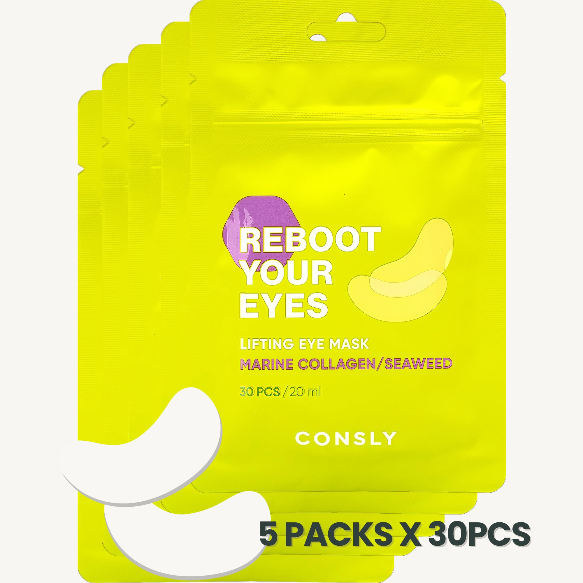 CONSLY Reboot Your Eyes Collagen Eye Patches | 150 pcs / 20 ml / 0.67 fl oz