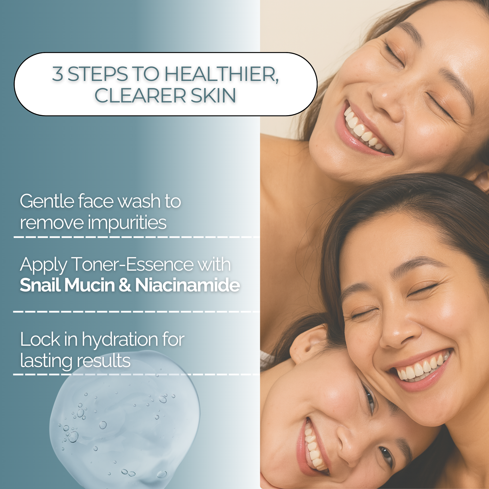 CONSLY Post Acne Toner Essence - Snail Mucin & Niacinamide | 6,76 fl.oz