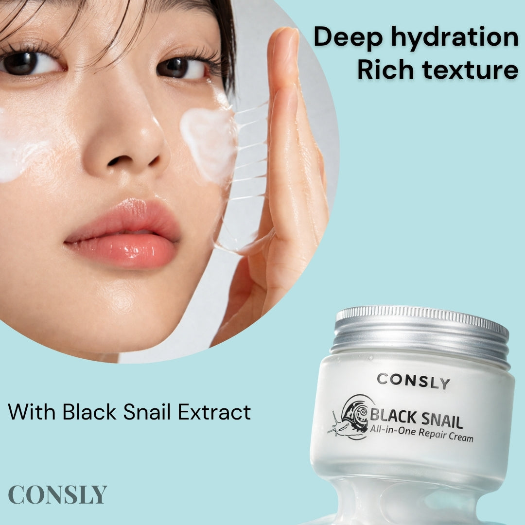 CONSLY Black Snail All-In-One Repair Cream | 70 ml / 2.36 fl oz