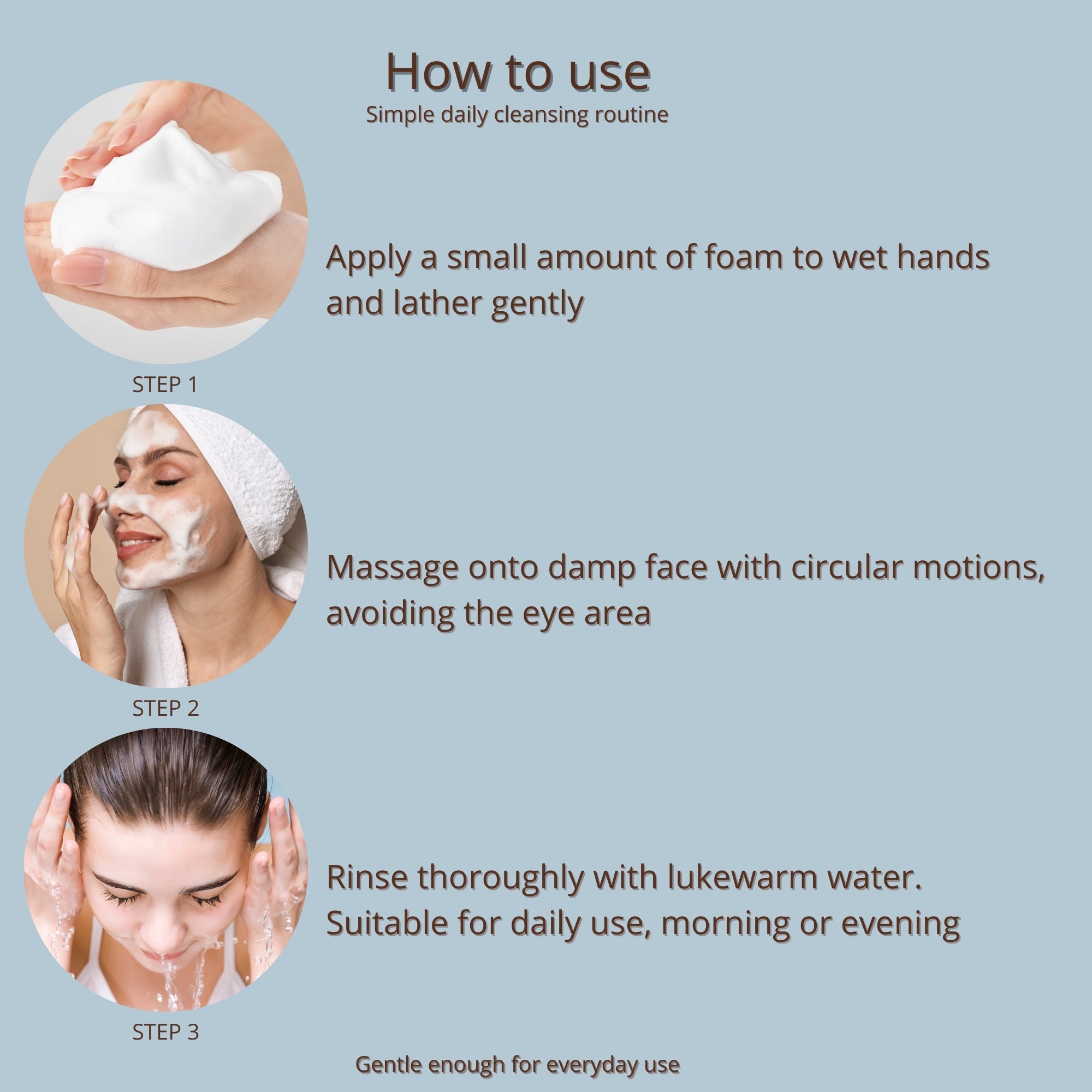 CONSLY Hydrate & Protect Hyaluronic Acid Cleansing Foam | 120 ml / 4.06 fl oz