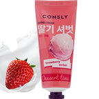 CONSLY Dessert Time Strawberry Sorbet Hand Cream | 100 ml / 3.38 fl oz