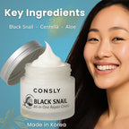 CONSLY Black Snail All-In-One Repair Cream | 70 ml / 2.36 fl oz