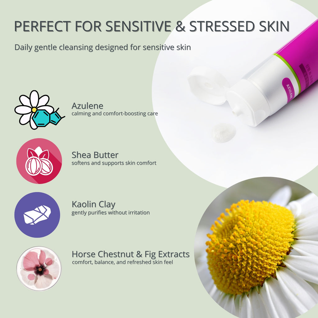 CONSLY Calm & Soften Cleansing Foam with Azulene| 120 ml / 4.06 fl oz