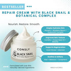 CONSLY Black Snail All-In-One Repair Cream | 70 ml / 2.36 fl oz