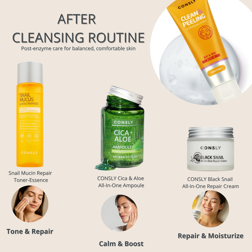 CONSLY Enzyme Peeling Cleansing Foam | 120 ml / 4.06 fl oz