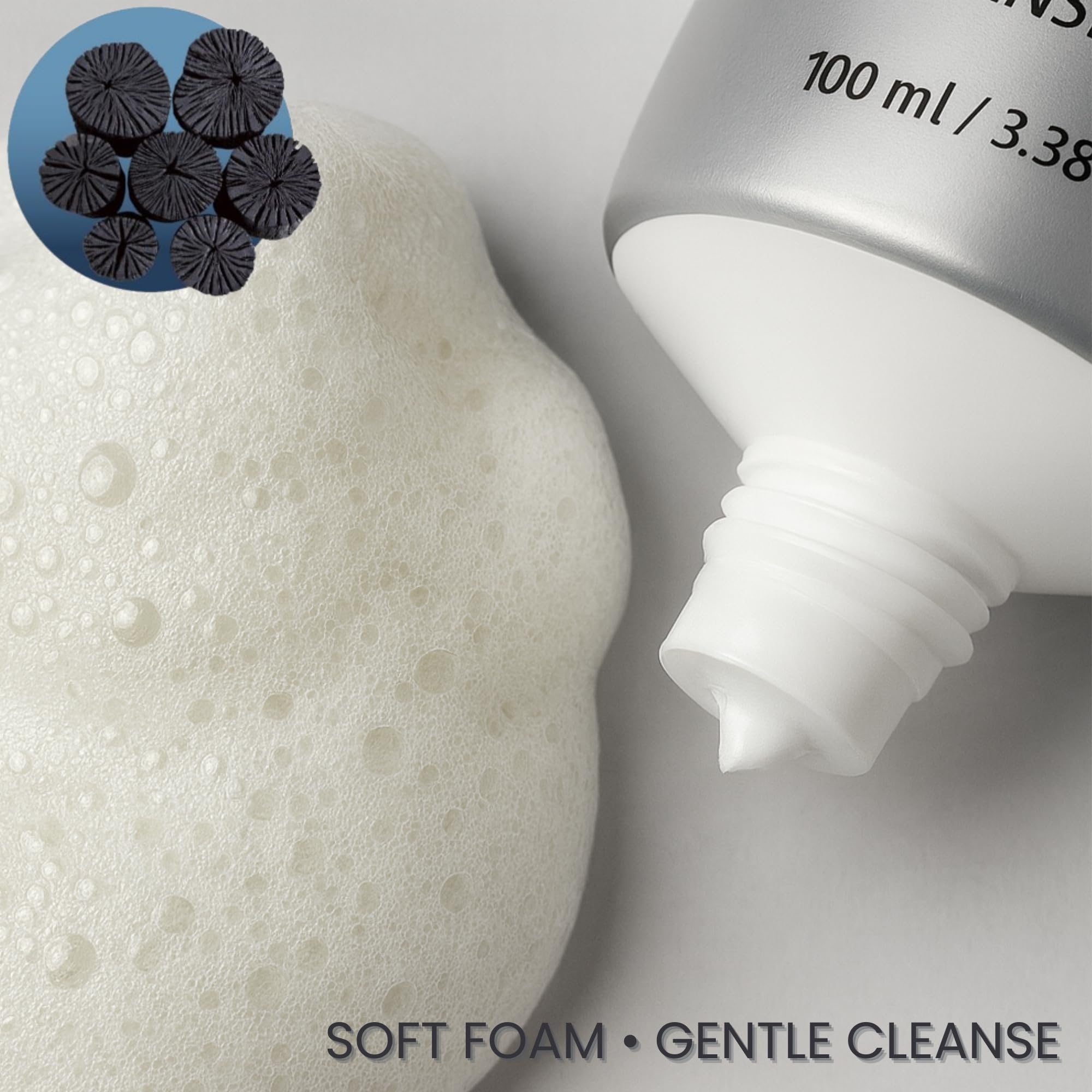 CONSLY Charcoal Pore-Cleansing Foam | 100 ml / 3.38 fl oz