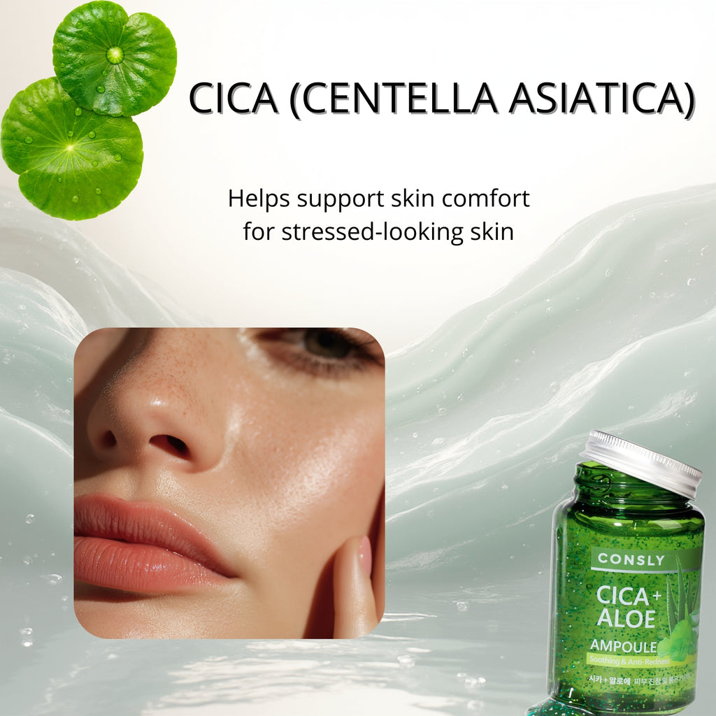 CONSLY Cica + Aloe All-In-One Ampoule | 8.45 fl oz