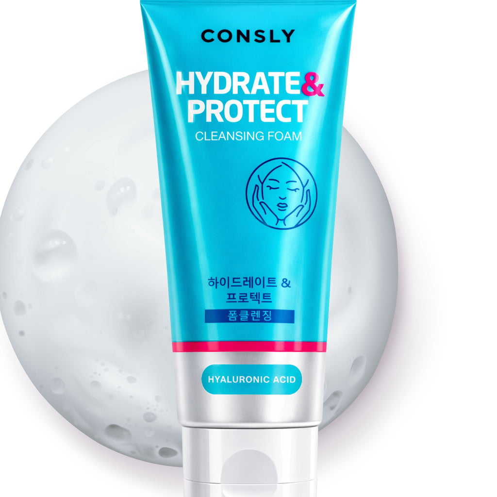 CONSLY Hydrate & Protect Hyaluronic Acid Cleansing Foam | 120 ml / 4.06 fl oz