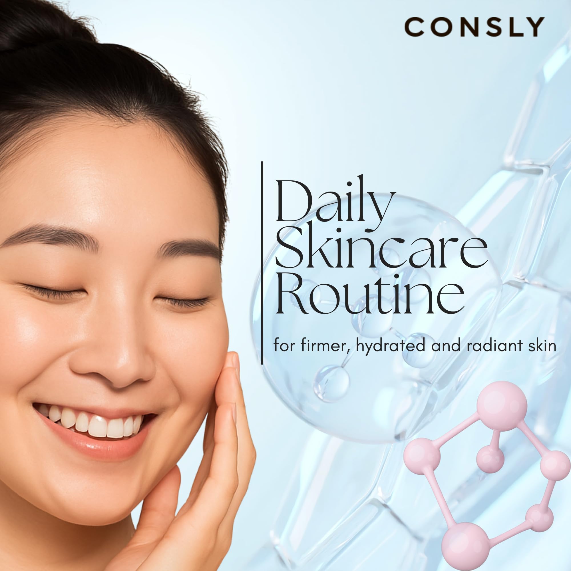 CONSLY Collagen Daily Mask Sheet 10-Pack | 25 ml / 0.84 fl oz Each